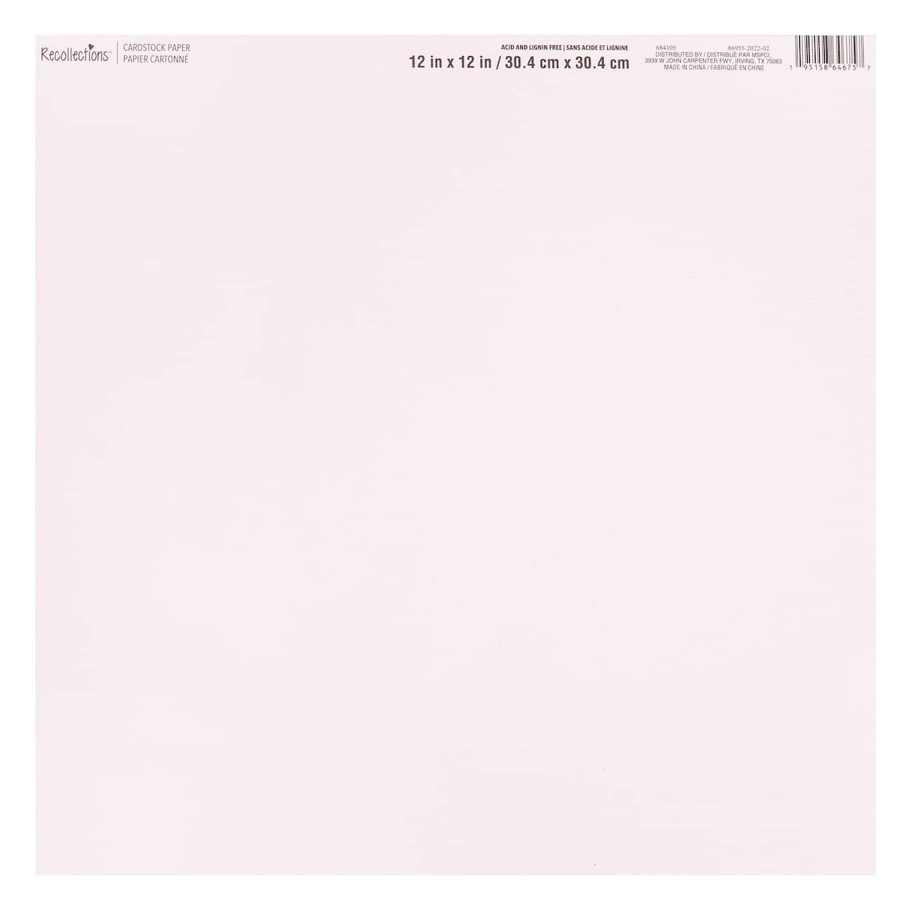 45 Pack: Linen Cardstock Paper by Recollections™, 12" x 12"